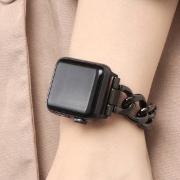 Black Chain Apple Watch Band (42/44/45mm and 38/40/41mm) - Picture 3 of 4